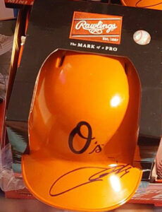 Jackson Holliday Autographed Baltimore Orioles Alternate Chrome Mini Helmet 1