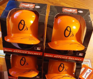 Jackson Holliday Autographed Baltimore Orioles Alternate Chrome Mini Helmet 2