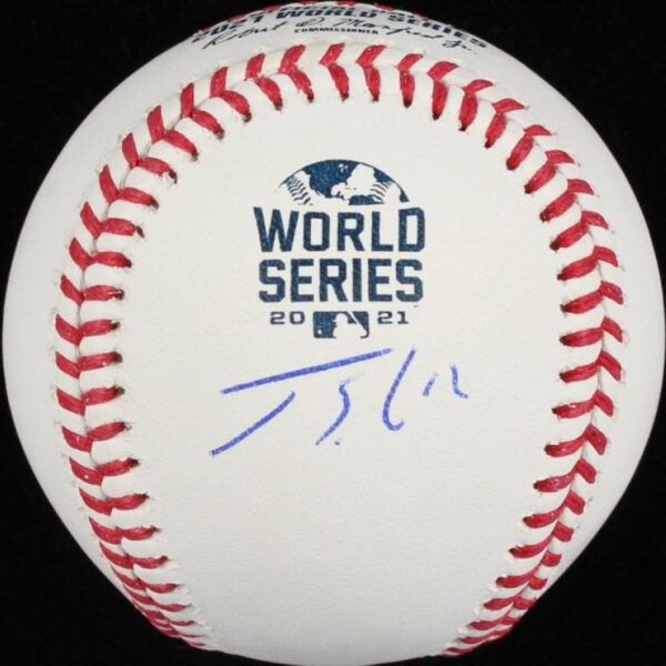Jorge Soler Autographed 2021 Atlanta Braves World Series Baseball Under Logo