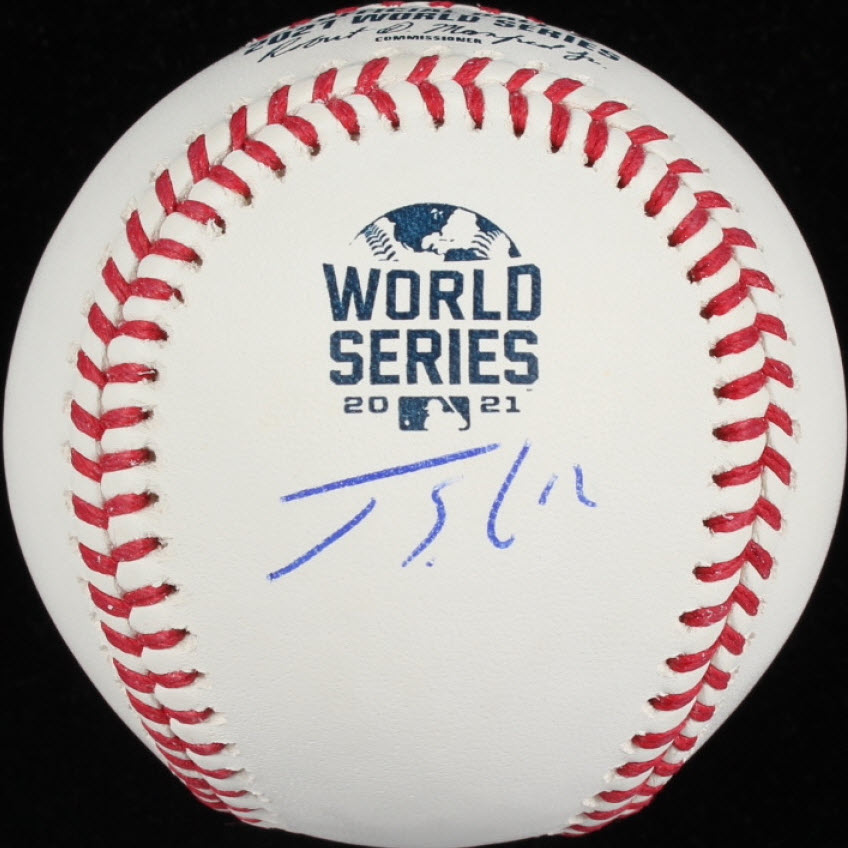 Jorge Soler Autographed 2021 Atlanta Braves World Series Baseball Under ...