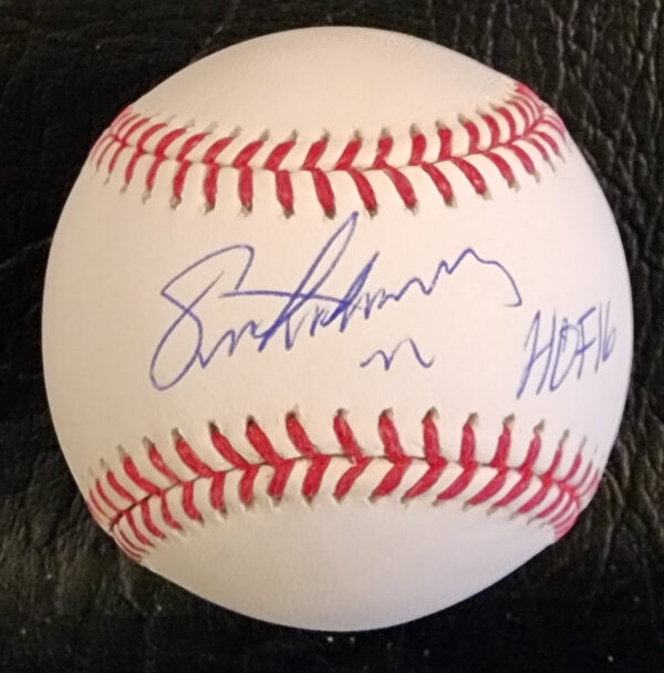 Eric Lindros Autographed Baseball with HOF Inscription v1