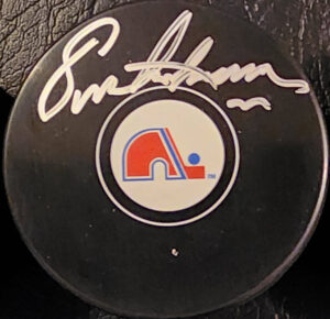 Eric Lindros Autographed Quebec Nordiques Puck