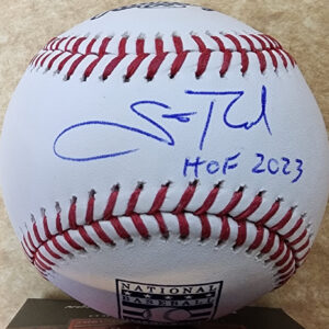 Scott Rolen Autographed and Inscribed HOF 2023 OMLB HOF Logo Ball v1