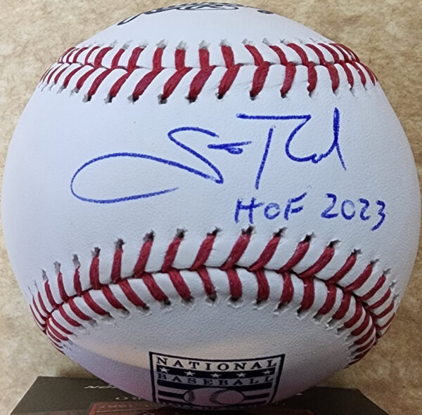 Scott Rolen Autographed and Inscribed HOF 2023 OMLB HOF Logo Ball v1
