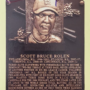 Scott Rolen Autographed Yellow HOF Induction Post Card