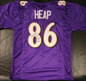 Todd Heap Autographed Custom Baltimore Purple Jersey inscribed Ring of Honor 3