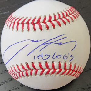 Jackson Holliday Autograph OMLB Baseball Inscribed Lets Go Os v1