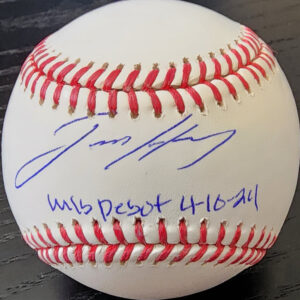 Jackson Holliday Autograph OMLB Baseball Inscribed MLB Debut 041024 v1