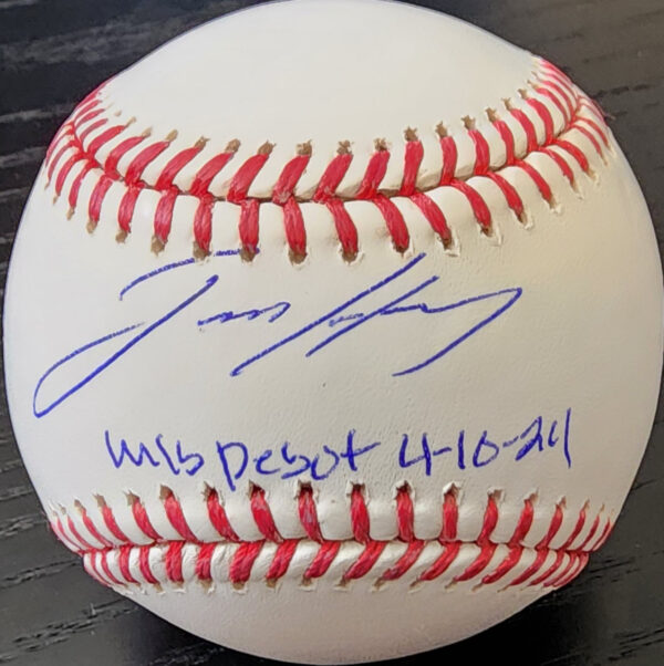 Jackson Holliday Autograph OMLB Baseball Inscribed MLB Debut 041024 v1