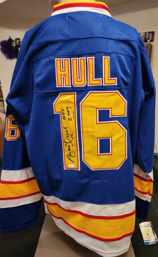 Brett Hull Autographed Blues Jersey 2