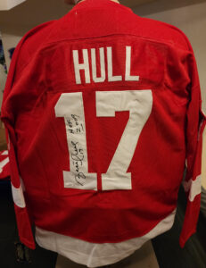 Brett Hull Autographed Red Wings Jersey 2