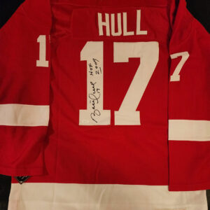 Brett Hull Autographed Red Wings Jersey 4