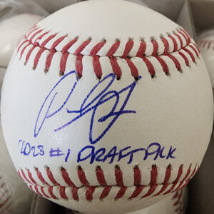 Paul Skenes Autographed Baseball Inscribed 2023 #1 Draft Pick v1