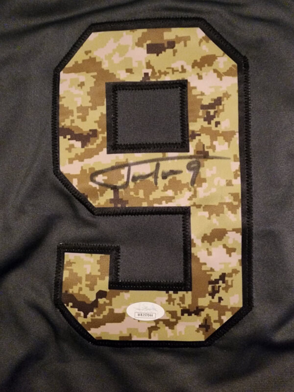 Justin Tucker Autographed Camo Salute to Service Jersey v2