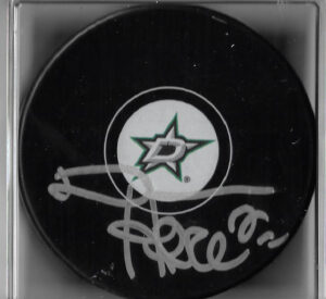 Derian Hatcher Autographed Dallas Stars Puck JSA COA