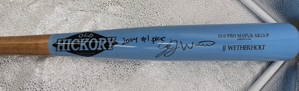 JJ Wetherholt Autographed Old Hickory Bat Inscribed 2024 #1 Pick v1