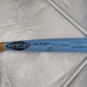 JJ Wetherholt Autographed Old Hickory Bat Inscribed 2024 #1 Pick v3