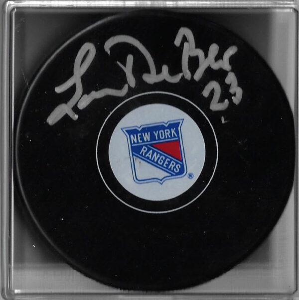 Lucien DeBlois Autographed New York Rangers Puck JSA COA