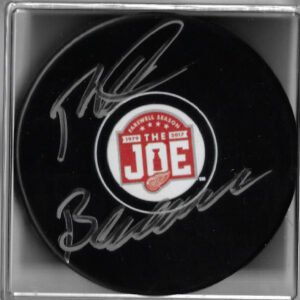 Red Berenson Autographed Detroit Red Wings The JOE Puck JSA COA