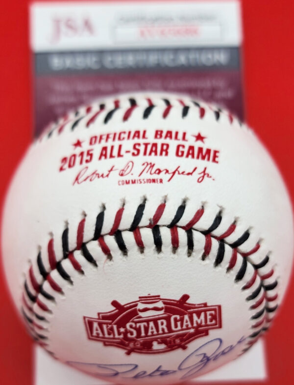 Pete Rose Autographed 2015 All Star Baseball LOGO JSA COA v2