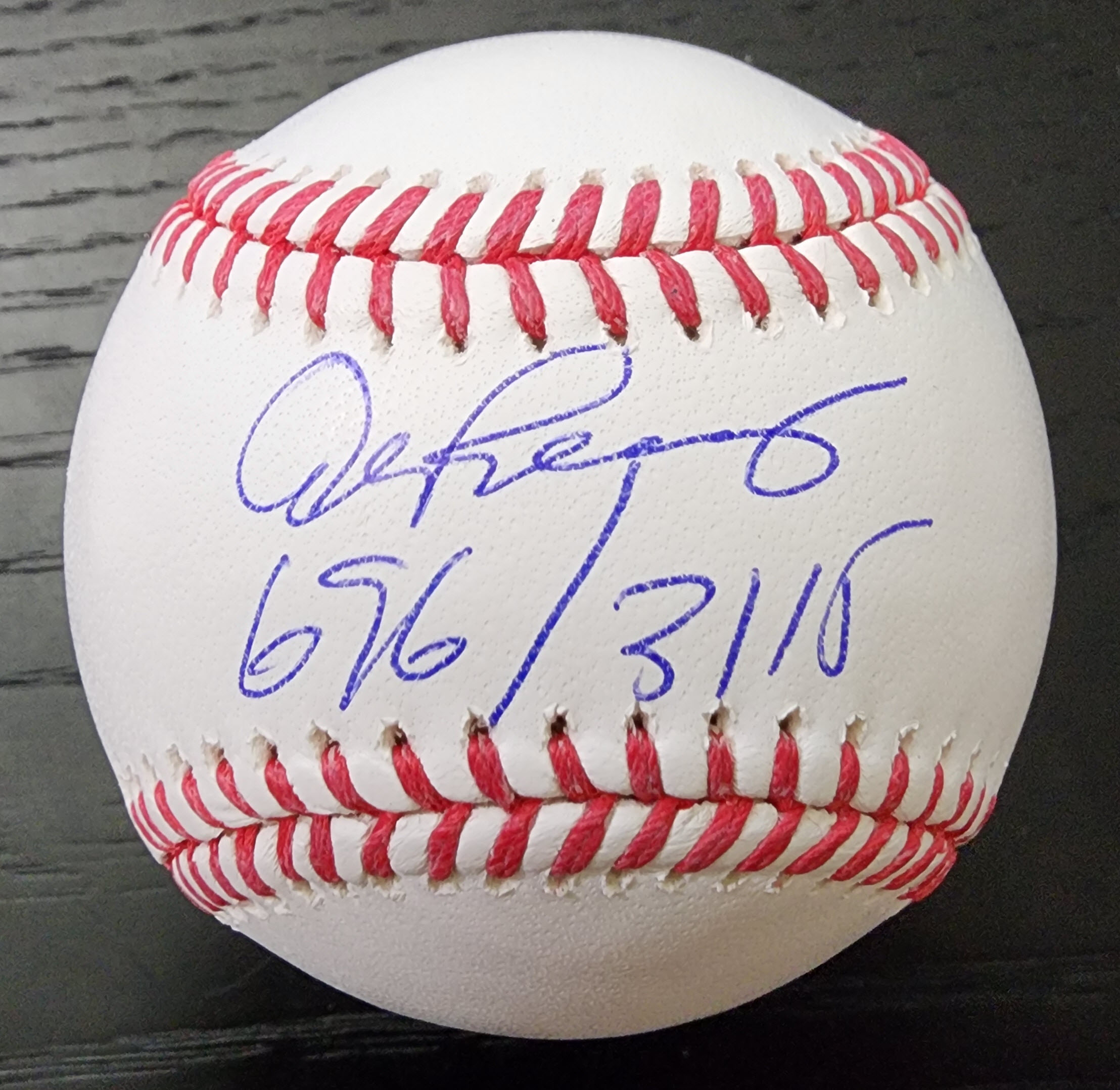 Alex Rodriguez Autographed OMLB Baseball Inscribed 696 3115 JSA COA v1