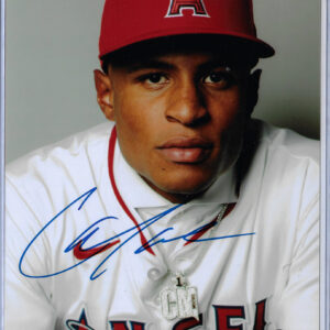 Christian Moore Autographed 8x10 Angels Photo Beckett Witnessed COA