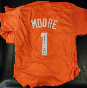 Christian Moore Autographed Custom College Jersey Inscribed 24 Natty Champs Beckett Witnessed COA v2