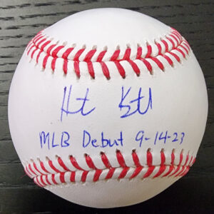 Heston Kjerstad Autographed OMLB Baseball Inscribed MLB Debut 91423 v1