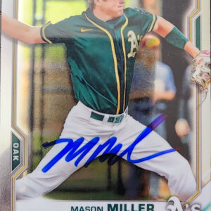 Mason Miller Autographed 2021 Bowman Draft Chrome BD-85 Rookie Card