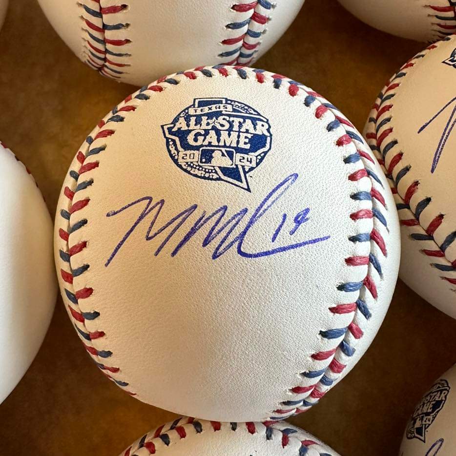 Mason Miller Autographed 2024 All Star Baseball Beckett Witnessed COA