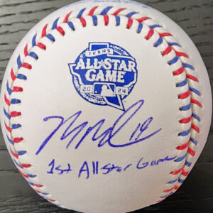 Mason Miller Autographed 2024 All Star Baseball Inscribed 1st All Star Game Beckett Witnessed COA v1