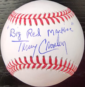 Terry Crowley Autographed OMLB Baseball Inscribed Big Red Machine Beckett COA