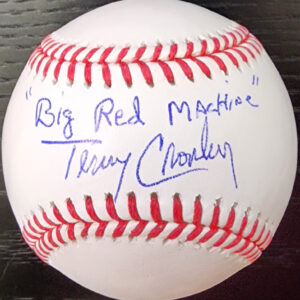 Terry Crowley Autographed OMLB Baseball Inscribed Big Red Machine Beckett COA