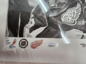 Vladimir Konstantinov Autographed Heart of a Champion Lithograph Print JSA COA v4