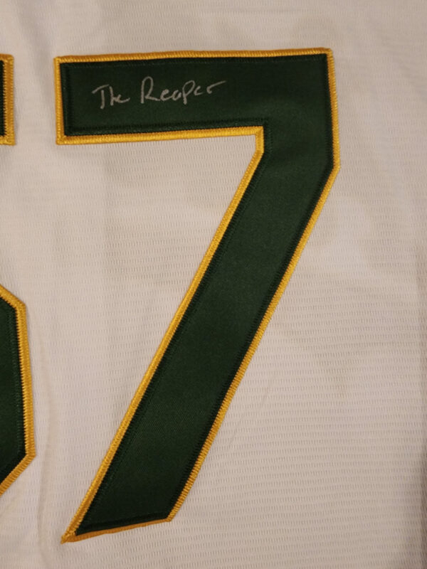 Mason Miller Autographed Oakland As Jersey Inscribed The Reaper v3