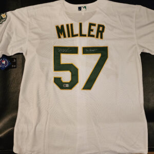 Mason Miller Autographed Oakland As Jersey Inscribed The Reaper v4