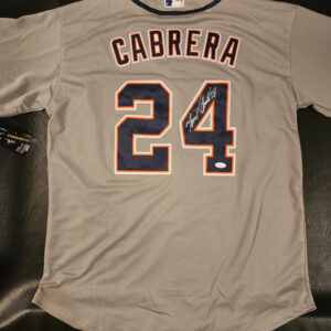 Miguel Cabrera Autographed Gray Detroit Tigers Jersey JSA COA v2