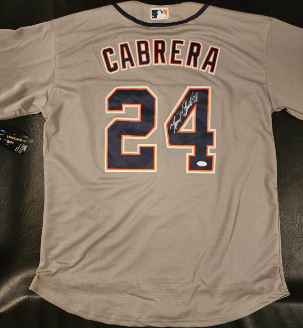 Miguel Cabrera Autographed Gray Detroit Tigers Jersey JSA COA v2