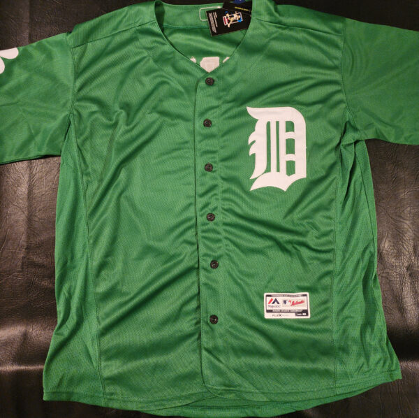 Miguel Cabrera Autographed Green Celtic Detroit Tigers Jersey JSA COA v2