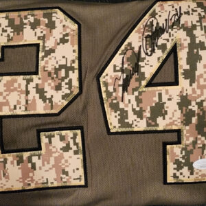 Miguel Cabrera Autographed Green Salute to Service Detroit Tigers Jersey JSA COA v1