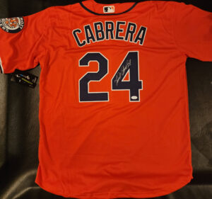 Miguel Cabrera Autographed Orange Detroit Tigers Jersey JSA COA v2