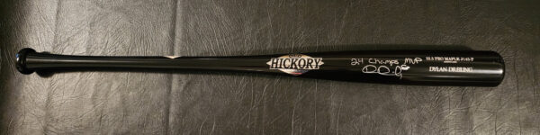 Dylan Dreiling Autographed Black Old Hickory Game Model Bat Beckett Witnessed COA v4