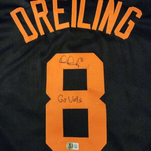 Dylan Dreiling Autographed Custom Black Tennessee Jersey Inscribed Go Vols Beckett Witnessed COA v2