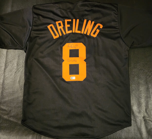 Dylan Dreiling Autographed Custom Black Tennessee Jersey Inscribed Go Vols Beckett Witnessed COA v3