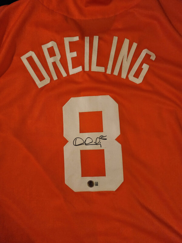 Dylan Dreiling Autographed Custom Orange Tennessee Jersey Beckett Witnessed COA v2