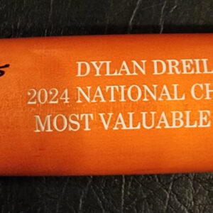 Dylan Dreiling Autographed Orange Old Hickory Commemorative Game Model Bat Beckett Witnessed COA v2