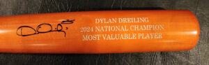 Dylan Dreiling Autographed Orange Old Hickory Commemorative Game Model Bat Beckett Witnessed COA v2