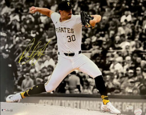 Paul Skenes Autographed Pirates 16x20 Photograph