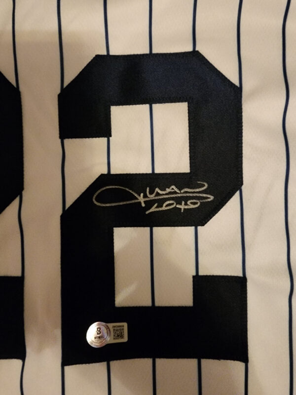 Juan Soto Autographed Custom New York Jersey Beckett Witnessed COA v1