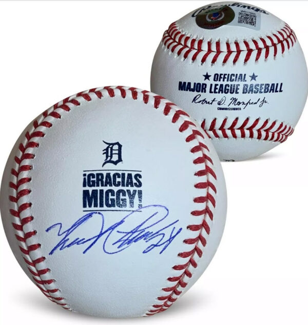 Miguel Cabrera Autographed Gracias Miggy Baseball